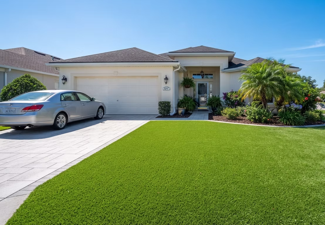 HOA-approved artificial grass installation in The Villages, FL